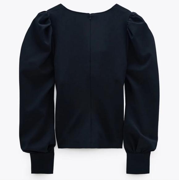 Zara Voluminous Sleeve Top - Picture 3 of 8